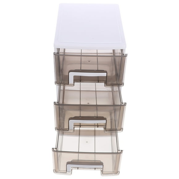 BESTYASH Cabinet De Almacenamiento Con Cajones Plástico Negro Elegante Para Oficina Y Estudio