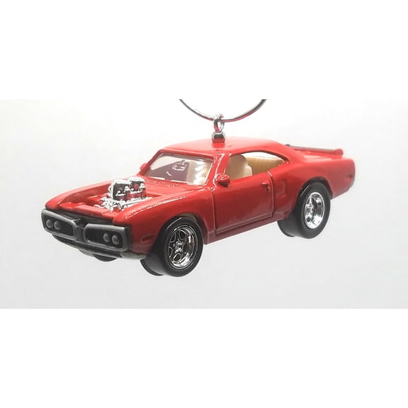 Christmas Ornament for 1970 Dodge Super Bee Red/White Interior Street Freak