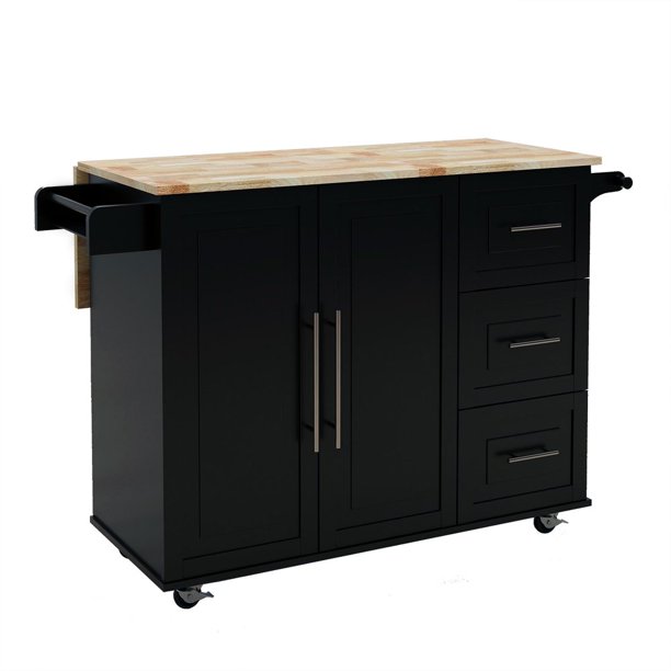 Gzxs Kitchen Cart Rolling Storage Islands on wheels, Kitchen Cart with