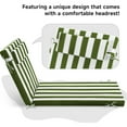 thumbnail image 5 of PUKNLY Chaise Lounge Cushions Outdoor, Waterproof High-Density Foam with Adjustable Ties & Removable Cover, 72"x37" Patio Poolside Chair Cushions for Garden Beach, 5 of 7