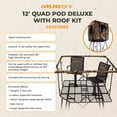 thumbnail image 6 of Muddy Quad Pod Deluxe 12' Steel Hunting Stand with Ladder, Steel Frame, Camo, 6 of 8