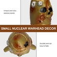thumbnail image 2 of Adorno De Resina De Bomba De Calavera, Decoración De Esqueleto De Ojiva Nuclear De Simulación Pequeña Para Patio, Jardín, Hogar, Escritorio, Decoración De Halloween Vogacara HA026637-03, 2 of 7