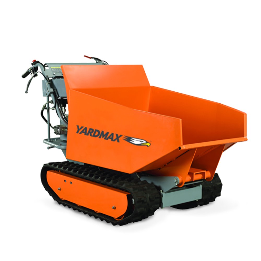 YARDMAX YD8105 Track Barrow with Hydraulic Assist, 1100 lb. Capacity
