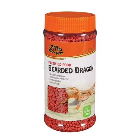Zilla Bearded Dragon Extruded Food Pellets 6.5 (Best Bearded Dragon Pellet Food)