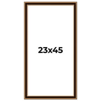 23x45 Frame Gold Brown Plein Air Vintage Solid Wood Picture Frame | 1.75 Inches Moulding Width |