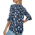 thumbnail image 4 of LiMoi Womens T Shirts Cotton Loose Fit Three Quarter Length Sleeve Tops for Women Plus Size T Shirts Women Womens T Shirts Graphic Plus Size my order, 4 of 6