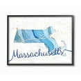thumbnail image 2 of Stupell Industries Massachusetts Agate Blue US State Design Framed Wall Art by Ziwei Li, 2 of 5