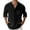 Black, variant on Caqnni Men's Linen Casual Long Sleeve Shirt - Loose Fit Linen Tee for Stylish Comfort (Black,5XL)