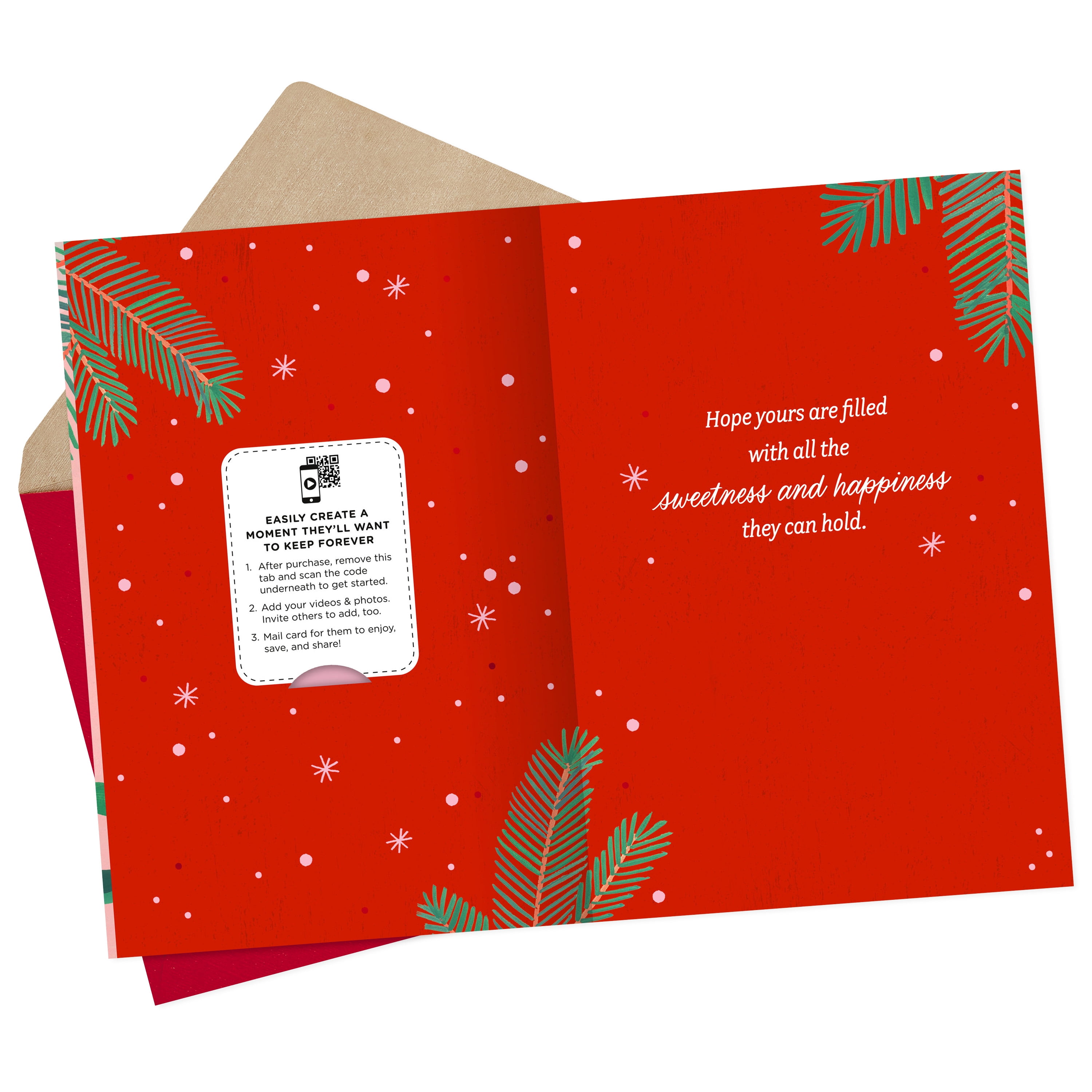 Hallmark Personalized Video Holiday Card, Hot Cocoa (Record Your Own Video Greeting)