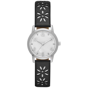 Time and Tru Women's Crystal Accent Watch, Silver