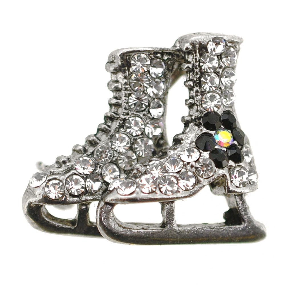 Ice Skating Shoes Brooch by