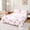 White Pink C, variant on Feelyou Kawaii Cartoon D Letter Twin Sheets for Girls, Girly Pink Ribbon Style Bedding, 3pcs, 1 Flat Sheet, 1 Fitted Sheet and 1 Pillowcase