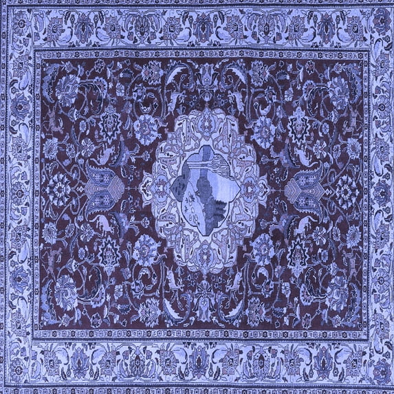 Ahgly Company Indoor Square Persian Blue Traditional Area Rugs, 3' Square