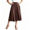 thumbnail image 6 of Aboser Women's Wide Leg Capri Pants Summer Casual Lounge Culottes Plus Size Flowy Capris Elastic High Waisted Cropped Trousers Loose Fits Travel Vacation Pants with Pockets, 6 of 6