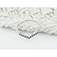 thumbnail image 2 of Dazzlingrock Collection 0.15 CT Round Black Diamond Wedding Band for Her 14K White Gold, Size 4, 2 of 6
