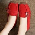 thumbnail image 5 of Sngxgn Women's Flats Shoes Casual Shoes Soft Flats(Red,37), 5 of 7