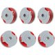 thumbnail image 1 of Paquete de 6 carretes dobles Flymo FLY021 de 0,08 pulgadas y 15 pies compatibles con Contour 500 XT, Power Trim Mini Auto ST/XT/Plus (6 carretes), 1 of 5