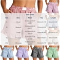 thumbnail image 3 of Inleife Women's Beach Lounge Shorts Casual Striped High Waisted Sleep Pajama Shorts, 3 of 6