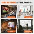 thumbnail image 6 of VEVOR Projector Screen with Stand,100 inch 16:9 4K 1080 HD Outdoor Movie Screen with Stand,Wrinkle-Free Projection Screen with Bar Feet and Carry Bag,for Home Theater Cinema Backyard Movie Night, 6 of 9
