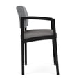 thumbnail image 4 of Lenox Steel Reception Waiting Room Hip Chair / Black Steel / Gray / Gray, 4 of 5