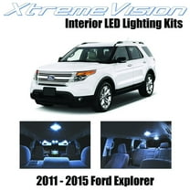 XtremeVision LED for Ford Explorer 2011-2015 (6 Pieces) Cool White Premium Interior LED Kit Package Installation Tool