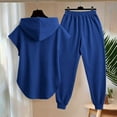 thumbnail image 6 of Maqroz Summer Outfits for Women 2 Piece Sleeveless Hooded Tank Tops Drawstring Jogger Sweatpants Casual Athletic Activewear Muscle Shirts Matching Tracksuits Sets, 6 of 9