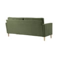thumbnail image 5 of Lifestyle Solutions Lorelei Mid-Century Modern Cushion Back Upholstered Sofa, Olive Fabric, 5 of 9