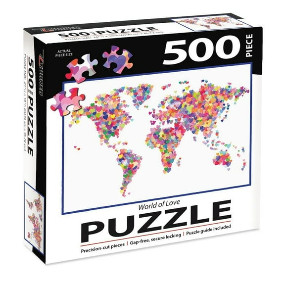 Turner Licensing 500PC Puzzle World Love, Multi