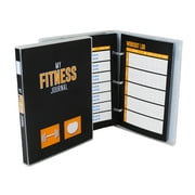 Diet and Fitness Tracking Journal, 26 Weeks of Logs - Black