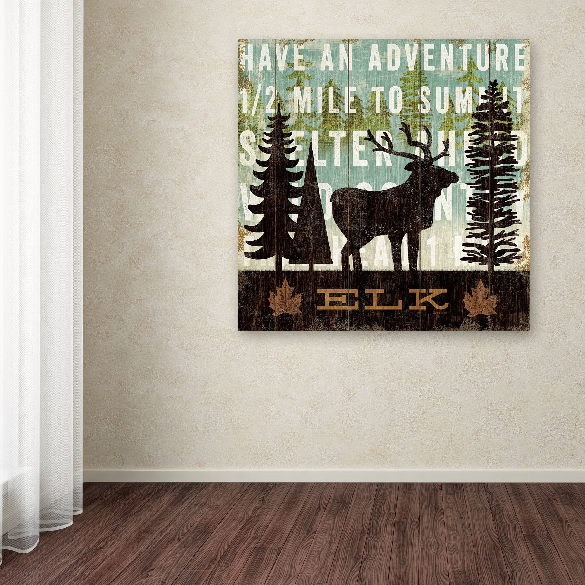 Trademark Fine Art "Simple Living Elk" Canvas Art by Michael Mullan