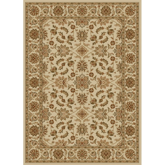 Radici Usa Como Area Rug 1592 Ivory Vines Scrolls 9' 10" x 12' 10" Rectangle