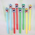 thumbnail image 1 of Bolígrafo de gel negro de 0,5 mm Super Mario, figura de anime, modelo 3D de Mario Bros, imagen de aprendizaje, papelería, bolígrafo negro, regalos para niños, ventas al por mayor, 1 of 5