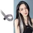 thumbnail image 1 of RYGRZJ Color Hair Hanging Ear Dyed Wig Synthetic Wig Hair Extensions Clip In One-Piece`, 1 of 5