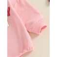 thumbnail image 6 of FEORJGP Infant Baby Girl Christmas Bodysuits 0-18M Newborn Long Sleeve Sweatshirts Rompers Colorful Letter Embroidery Pullovers Jumpsuits Toddler Littion Casual Playsuits Fall Winter Clothes, 6 of 8