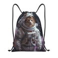 thumbnail image 1 of Saiise Cat Astronaut In Space Pattern Sports Drawstring Backpack - String Swim Gym Bag with Wet Proof Pocket for Women&Men-Medium, 1 of 6