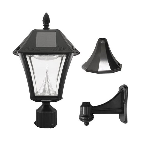 Gama Sonic Baytown 3585387 Solar-Powered LED Lantern - Black