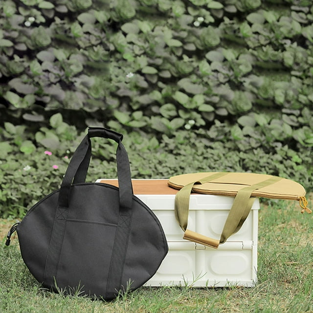 Sac à Poêle pour Camping et Grillades - Étui de Rangement en Fonte Imperméable avec Poignée pour BBQ en Plein Air, Randonnée et Cuisine