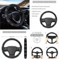 thumbnail image 3 of Jeiento Cute Dachshund 14 Pack Car Seat Cover Set with Steering Wheel Cover Seat Belt Strap Cover Garbage Bin Armrest Cover Rearview Mirror Cover Coaster Gear Shift Knob Cover Set Fit SUV Sedans, 3 of 7