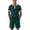 Dark Green, variant on LTTVQM Men Comfort Casual Contrast Lapel Waffle Short Sleeve Polo Shirt Stretch Drawcord Relax Short Pant Summer Two Piece Set White 2XL