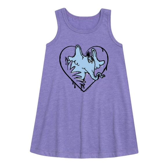 Horton Hears A Who - Heart - Toddler & Youth Girls A-line Dress