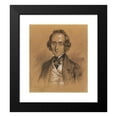 thumbnail image 2 of Nicolas Eustache Maurin 12x14 Black Modern Framed Museum Art Print Titled - Portrait of Fryderyk Chopin (1845), 2 of 5