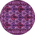thumbnail image 1 of Ahgly Company Indoor Round Persian Purple Traditional Area Rugs, 6' Round, 1 of 4