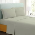 thumbnail image 3 of Dorm Full XL Sheets 4 Pcs, 100% Brushed Microfiber Full Extra Long Sheets to fit Upto 15" Deep Mattress - Ivory Solid, 3 of 5