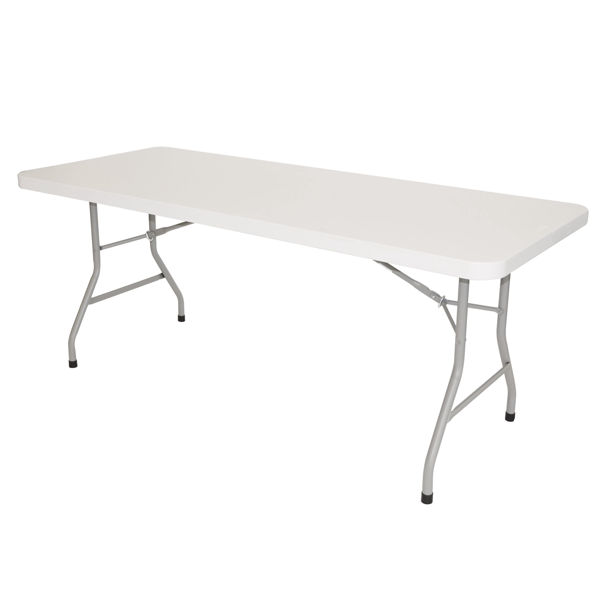 Rhino Blinds 72-inch Indoor and Outdoor Commercial Folding Table, White Granite