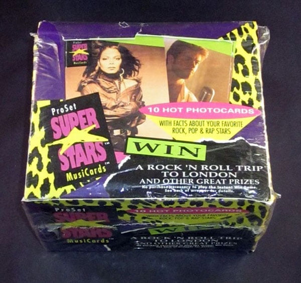 1991 Pro Set Music Superstars Series 1 Trading Card Box 36 Packs Musicards 