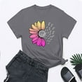 thumbnail image 6 of Outfmvch Sunflower Shirts for Women,Shirts for Women,Sunflower Butterfly Printed Shirt,Short Sleeve Shirts for Women,Graphic T-shirt,Workout T Shirts Plus Size Tops Trendy Clothes 2025 Spring Tee, 6 of 9