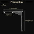 thumbnail image 2 of Uxcell 4 Pack 3.5 Inch Clear Valance Clips, Hidden Vertical Blind Valance Retainer Holder for Vertical Blind Accessory, 2 of 5