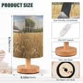 thumbnail image 3 of Duck Houses Trees Wheat Table Lamp USB Bedside Desk Nightstand Lamp Printed Gifts Small Lamp Wood Base for Bedroom Living Room Kids Room College Dorm, 3 of 7