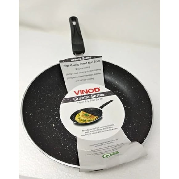 Vinod Granite Series Taper Fry Pan 24 cm