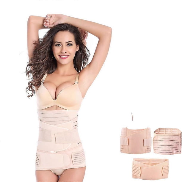 3 in 1 (XXL) Maternity Belly Band for Postpartum Pregnancy Waist Trainer C Section Recovery Support Belt Postnatal Girdle Shapewear for Women
